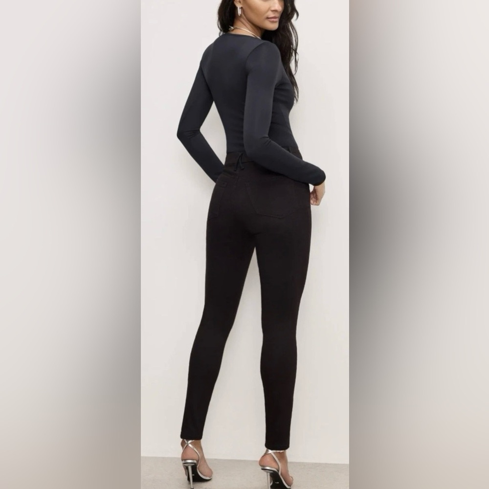 Good American Good Legs Skinny Diamond Jeans | 6 | Black001 | NWT - Picture 5 of 10